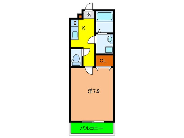 エステイトE神戸長田の物件間取画像